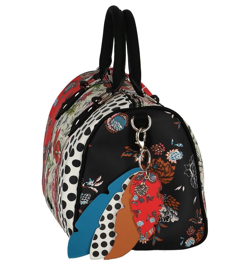 Multicolor Handtas Desigual met Bloemenprint, , pdp