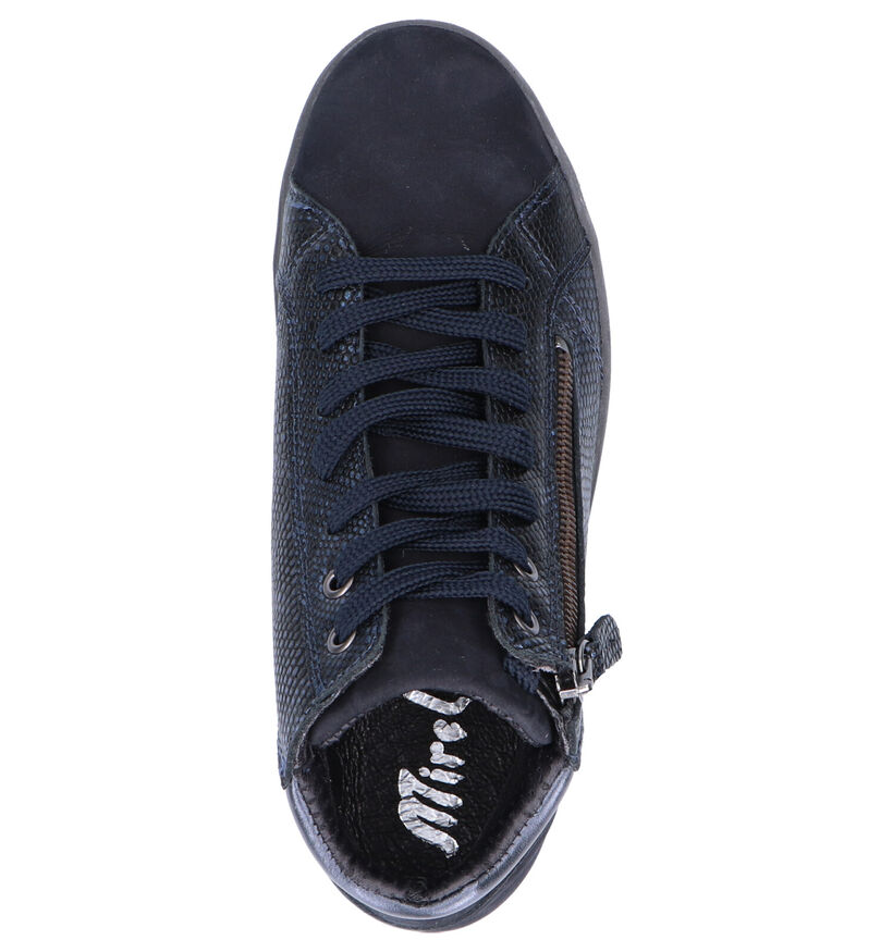 Mirel Blauwe Hoge Schoenen in nubuck (256441)