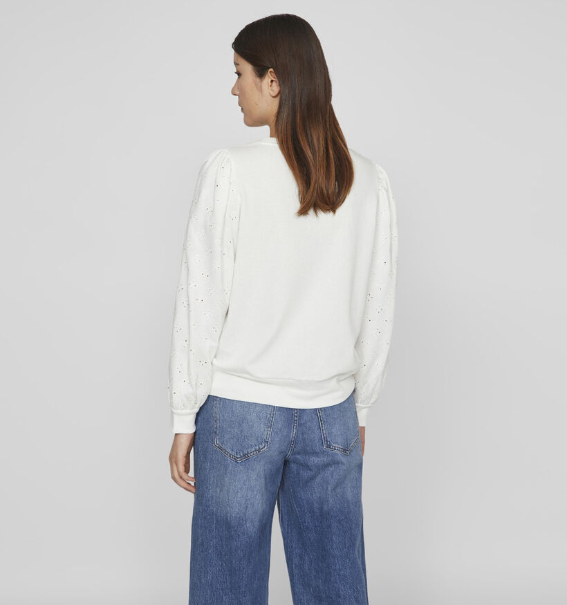 Vila Puf Sweatshirt en Blanc pour femmes (337664)