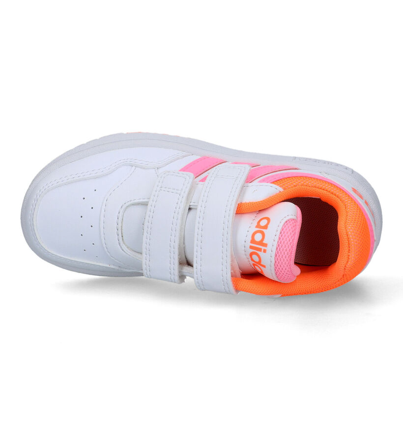 adidas Hoops 3.0 CF Witte Sneakers in kunstleer (326927)