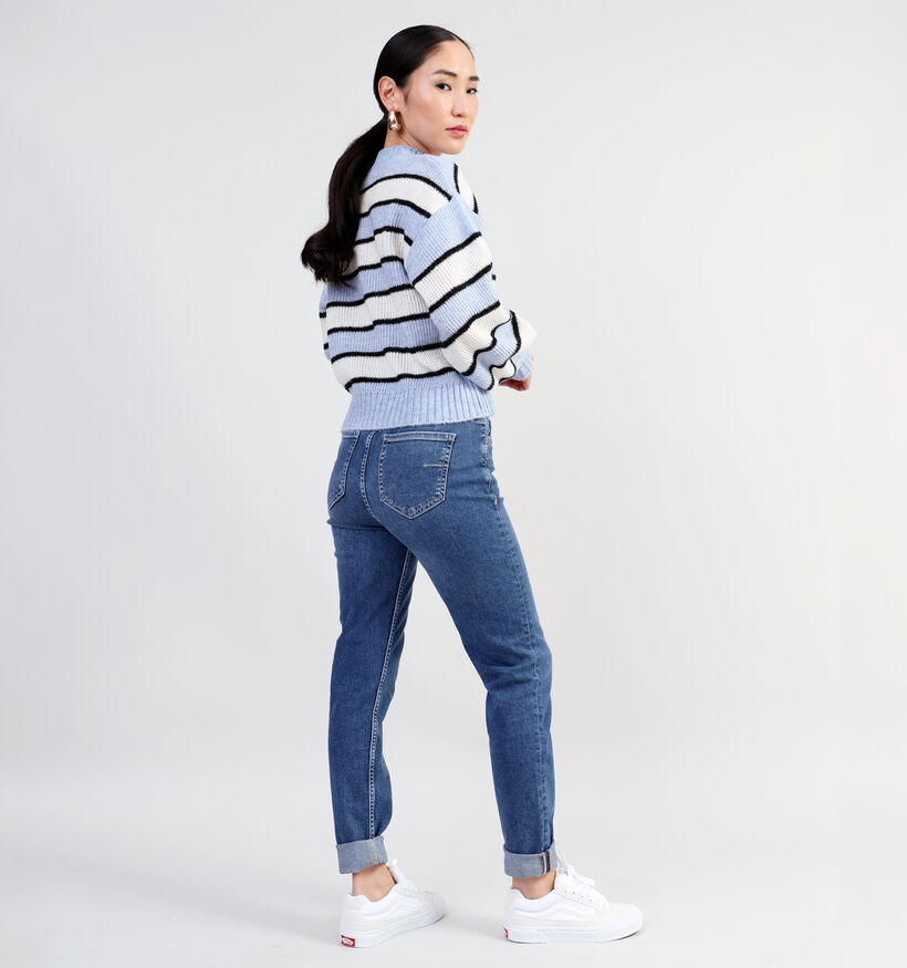JDY Yelva Pull Rayé en Bleu pour femmes (335390)