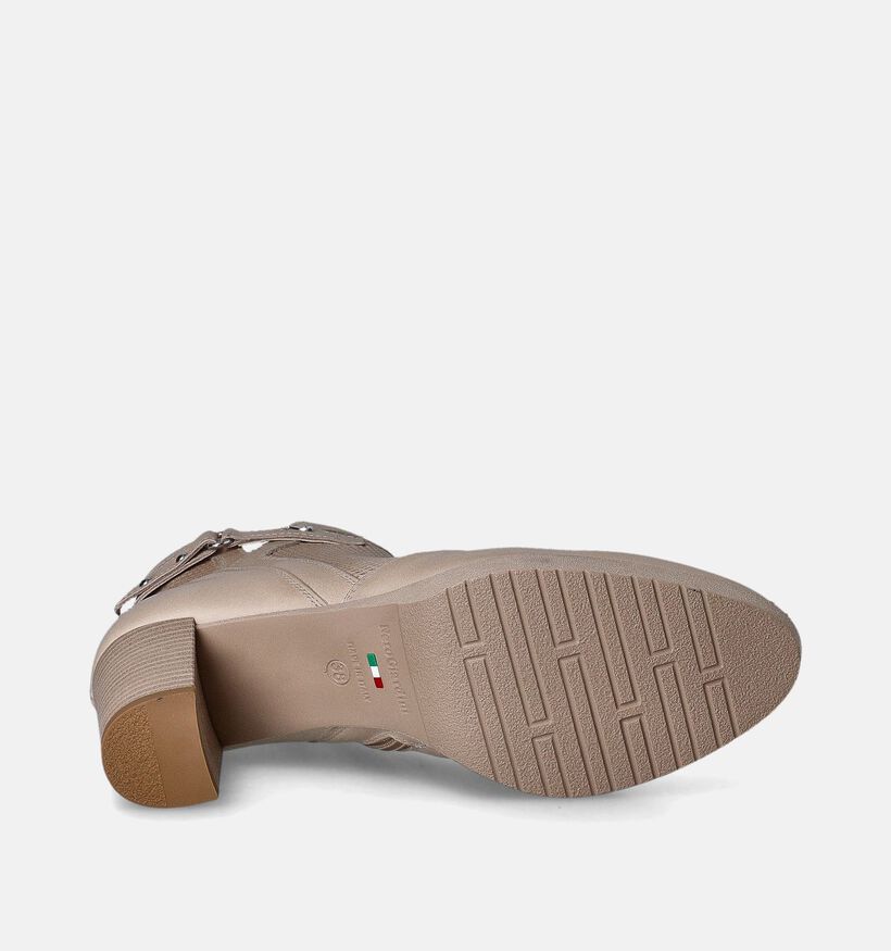 NeroGiardini Bottillons avec talon carré en Beige pour femmes (351921)