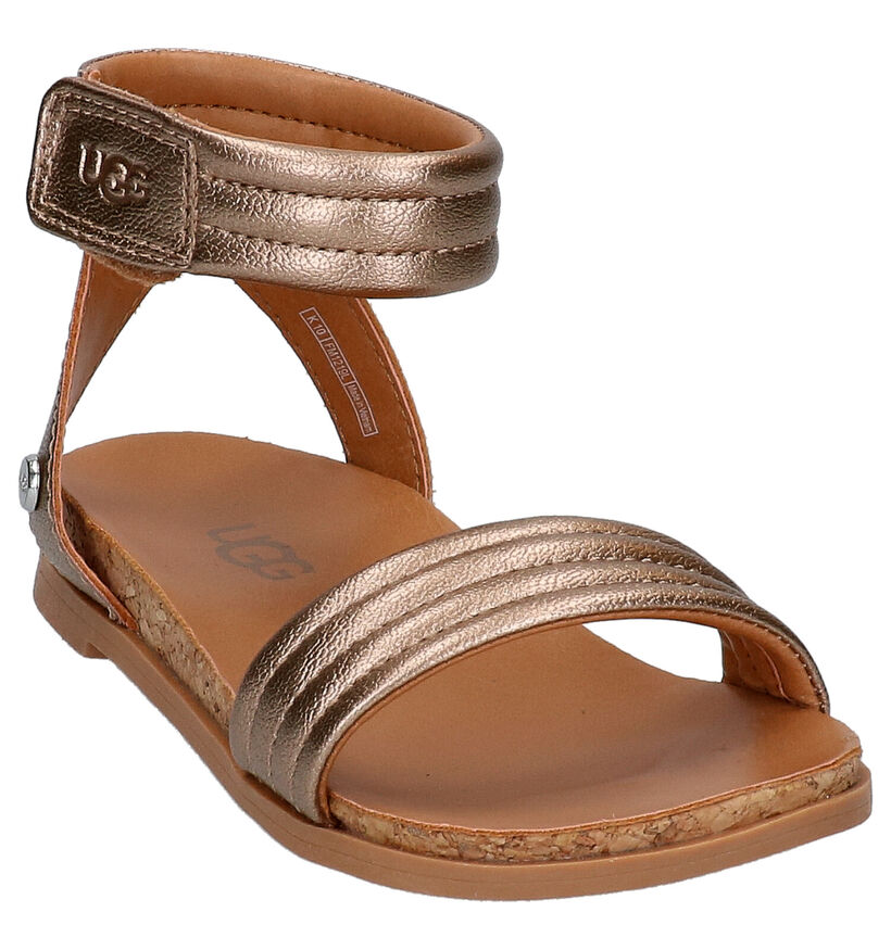 UGG Ethena Gouden Sandalen in kunstleer (267079)