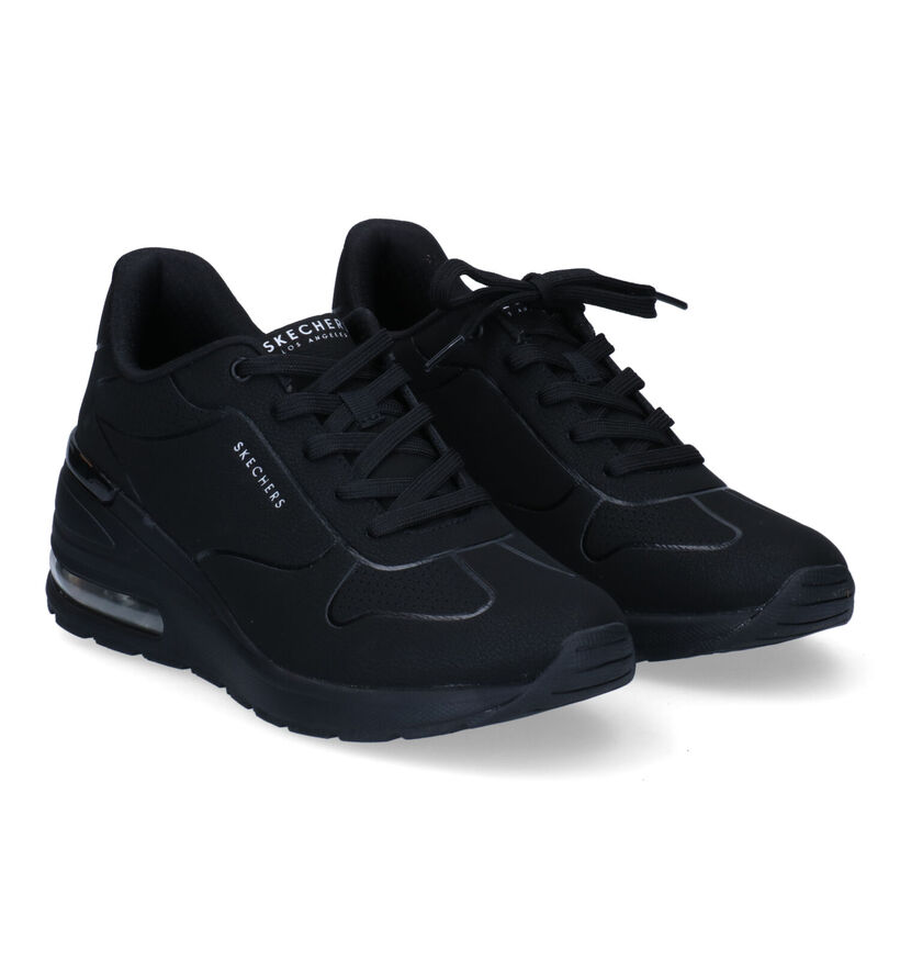 Skechers Million Air Beige Sneakers in kunstleer (295608)