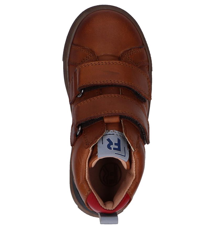 FR by Romganoli Cognac Velcroschoenen in leer (255603)