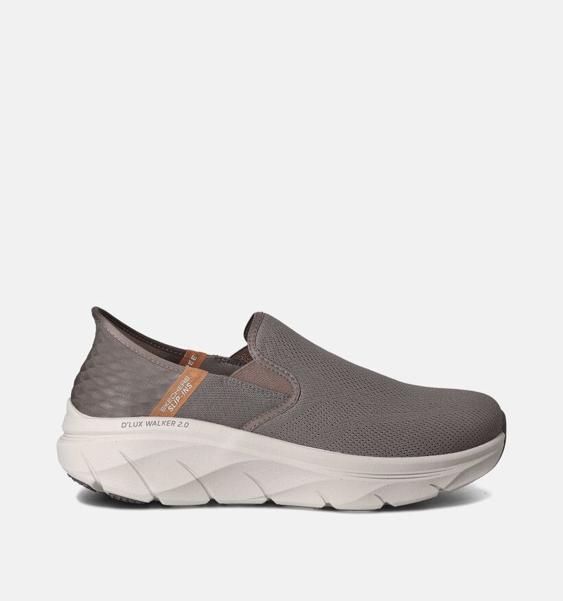 Skechers D'Lux Walker Taupe Slip-ins voor heren (353224) - geschikt voor steunzolen