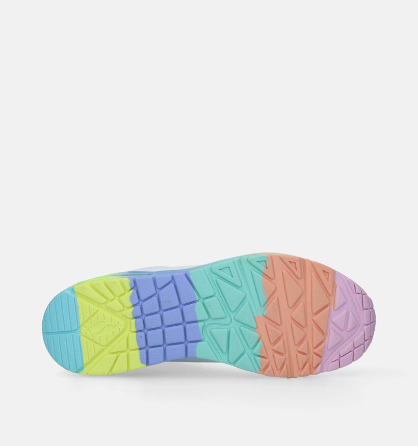 Skechers Uno Rainbow Souls Witte Sneakers voor dames (344741)