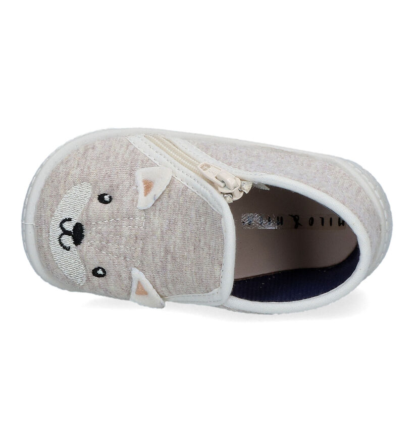 Milo & Mila Pantoufles pour bébé en Beige pour filles, garçons (349516)