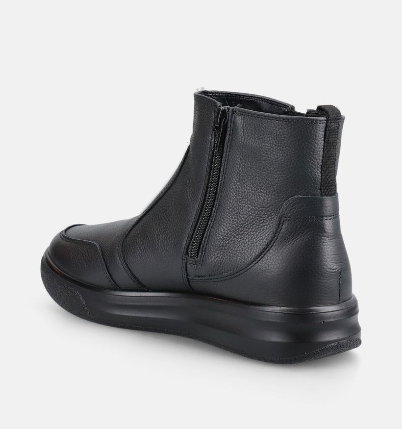 Ara Firenze Bottines motardes en Noir pour femmes (380003) - pour semelles orthop&eacute;diques