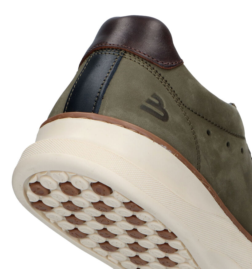 Bullboxer Kaki Veterschoenen voor heren (341801) - geschikt voor steunzolen