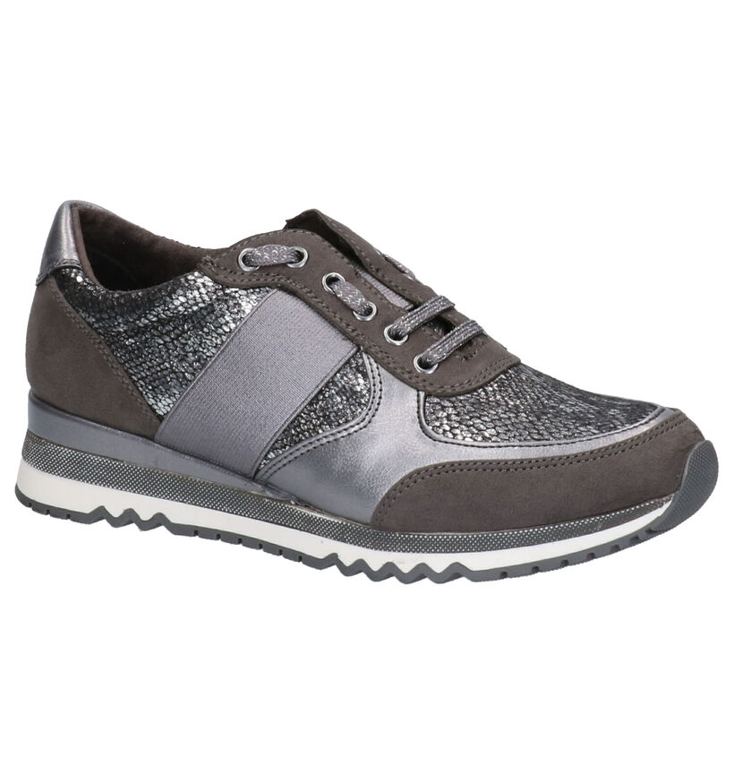 Marco Tozzi Grijze Sneakers in daim (253787)