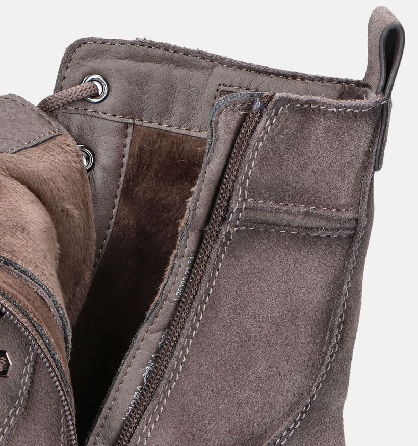 Tamaris Boots à lacets en Taupe pour femmes (346591)