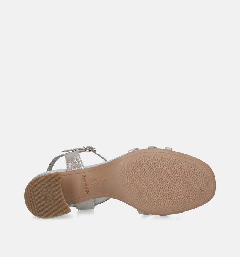 Tamaris Gouden Sandalen met blokhak voor dames (338231)