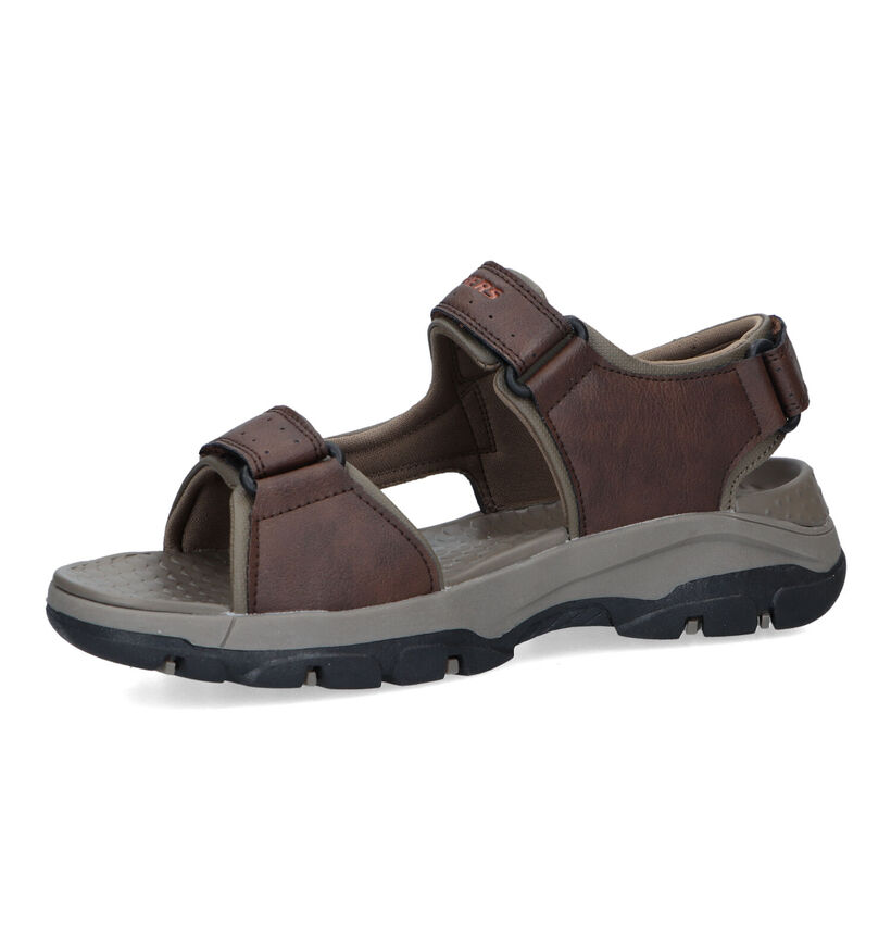 Skechers Tresmen bruine Sandalen in kunstleer (323035)