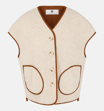 Laurent David Vestes Blanc/Marron/Bleu
