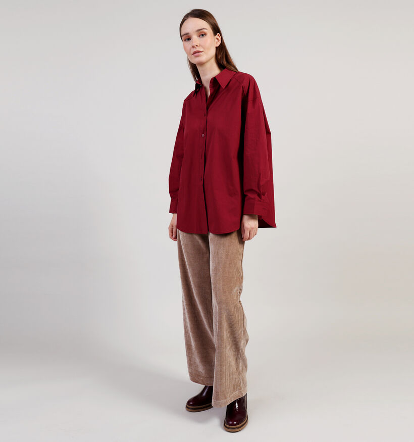 The Korner Blouse en Bordeaux pour femmes (365303)