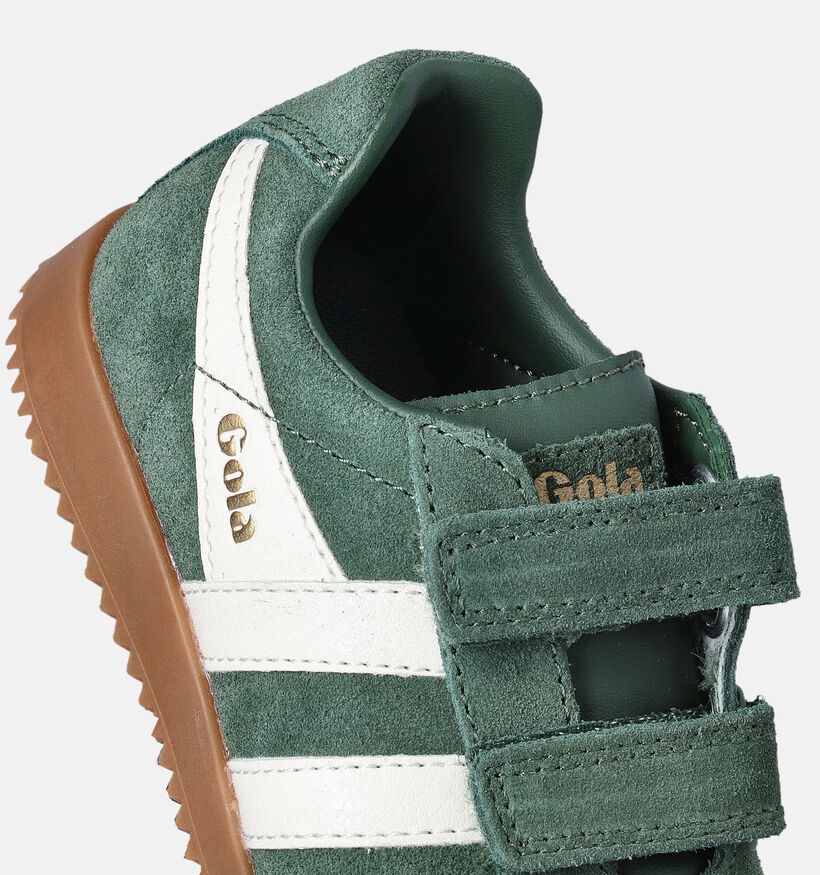 Gola 192 Harrier Strap Groene Sneakers voor jongens, meisjes (352363)