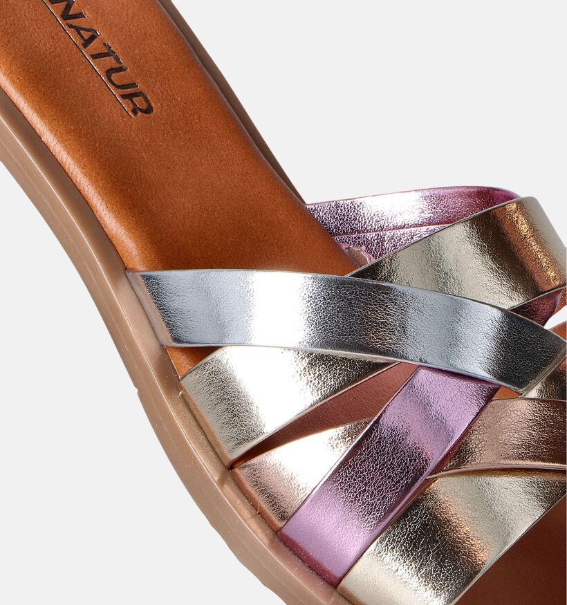 Signatur Nu-pieds plates en Or pour femmes (357873)