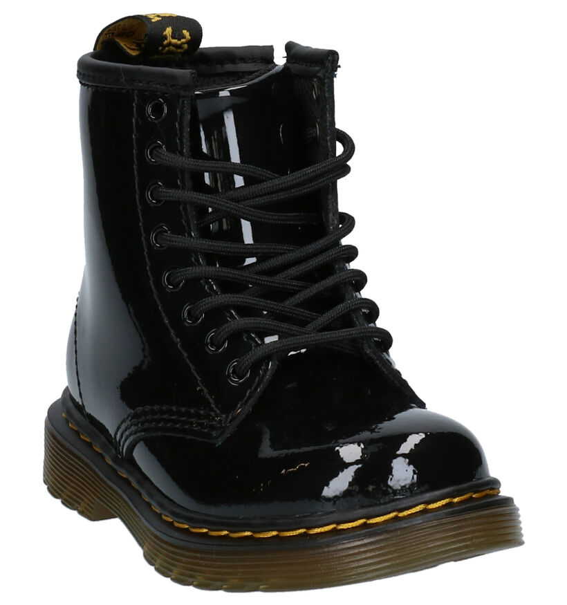 Dr. Martens Patent Paarse Boots in lakleer (253326)