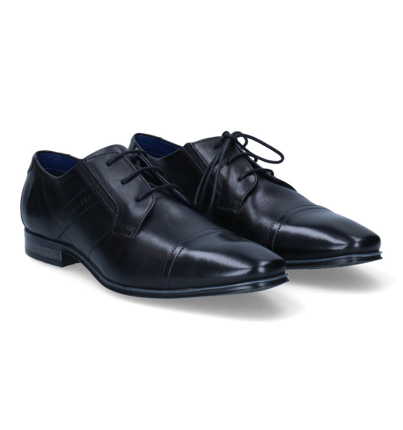 Bugatti Zwarte Veterschoenen voor heren (311141)