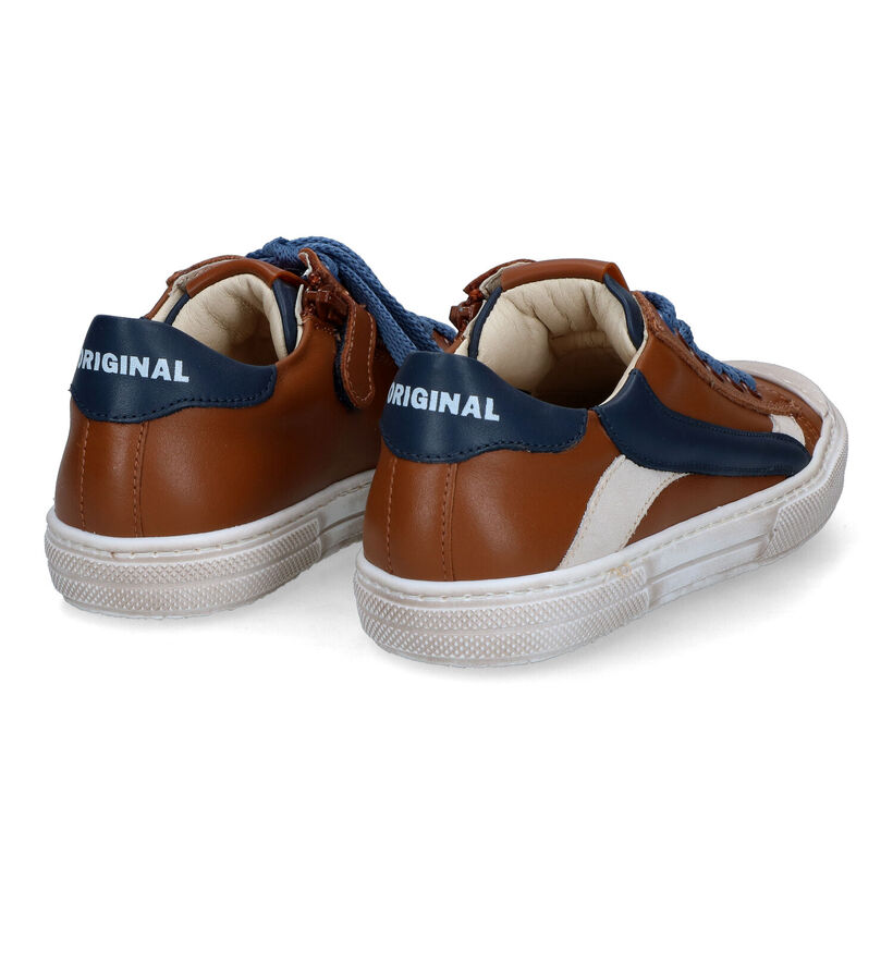 STONES and BONES Maust Blauwe Veterschoenen voor jongens (352641) - geschikt voor steunzolen
