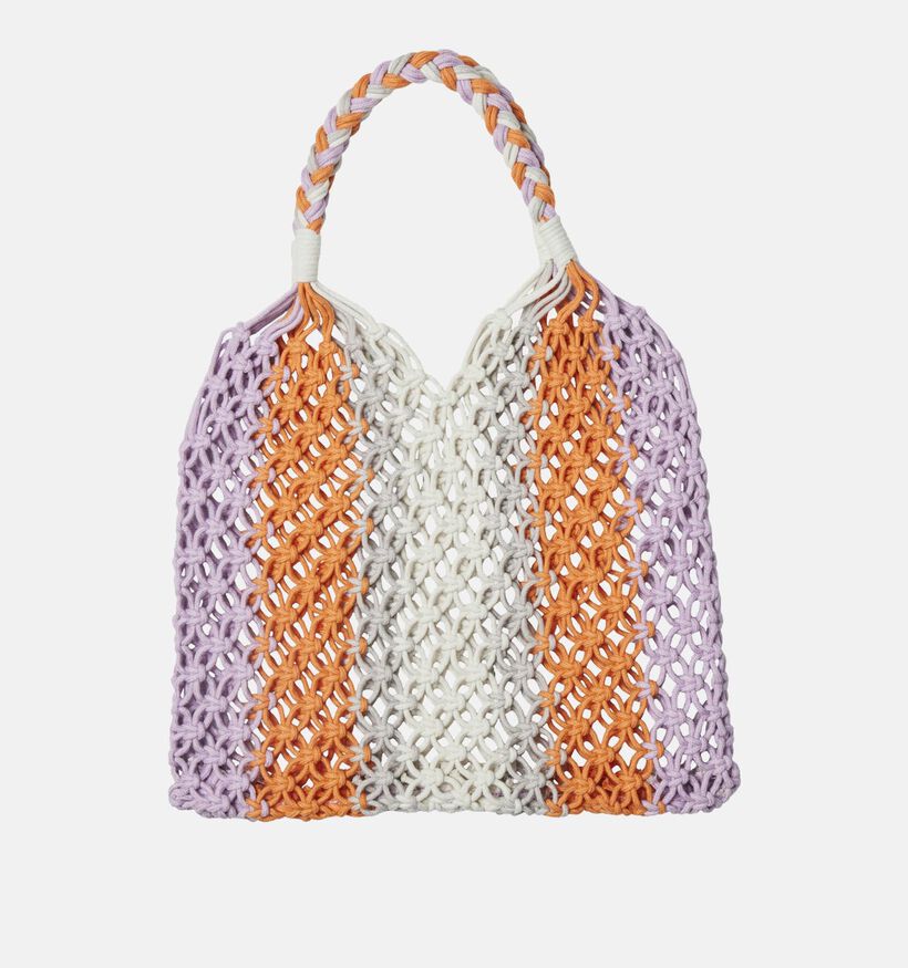 Pieces Aniliana Crochet Paarse Shopper voor dames (342021)
