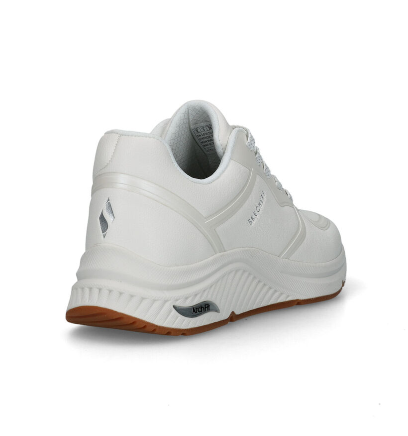 Skechers Arch Fit S-Miles Baskets en Blanc pour femmes (326231) - pour semelles orthopédiques