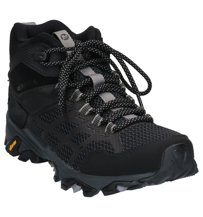 Merrell Moab Zwarte Wandelschoenen in daim (259374)