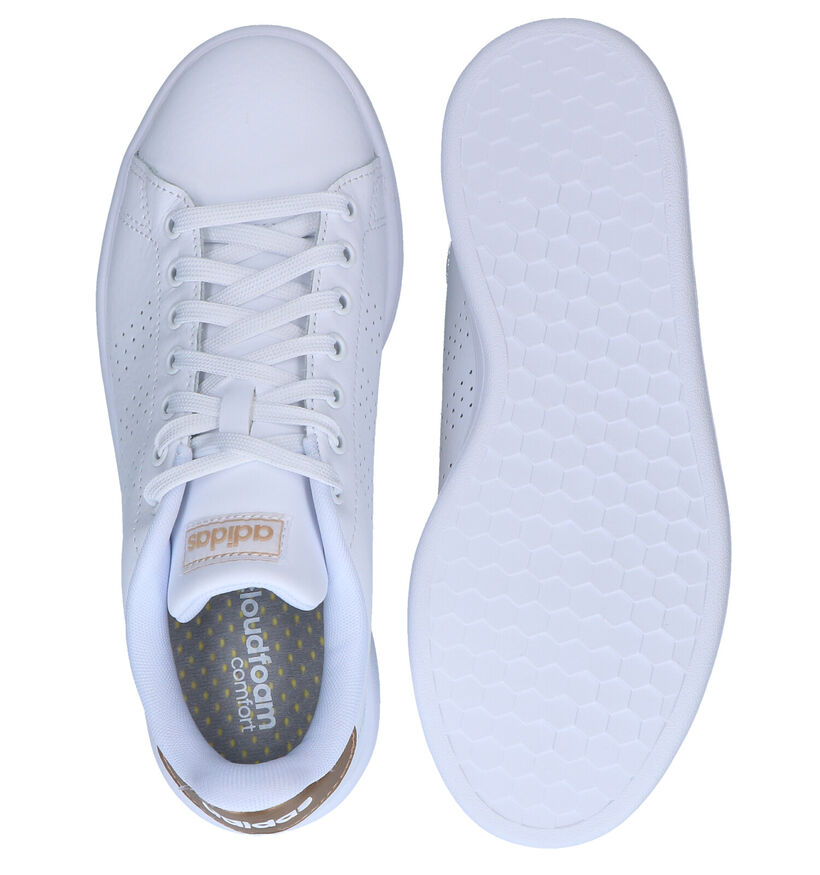 adidas Advantage Witte Sneakers in kunstleer (284790)