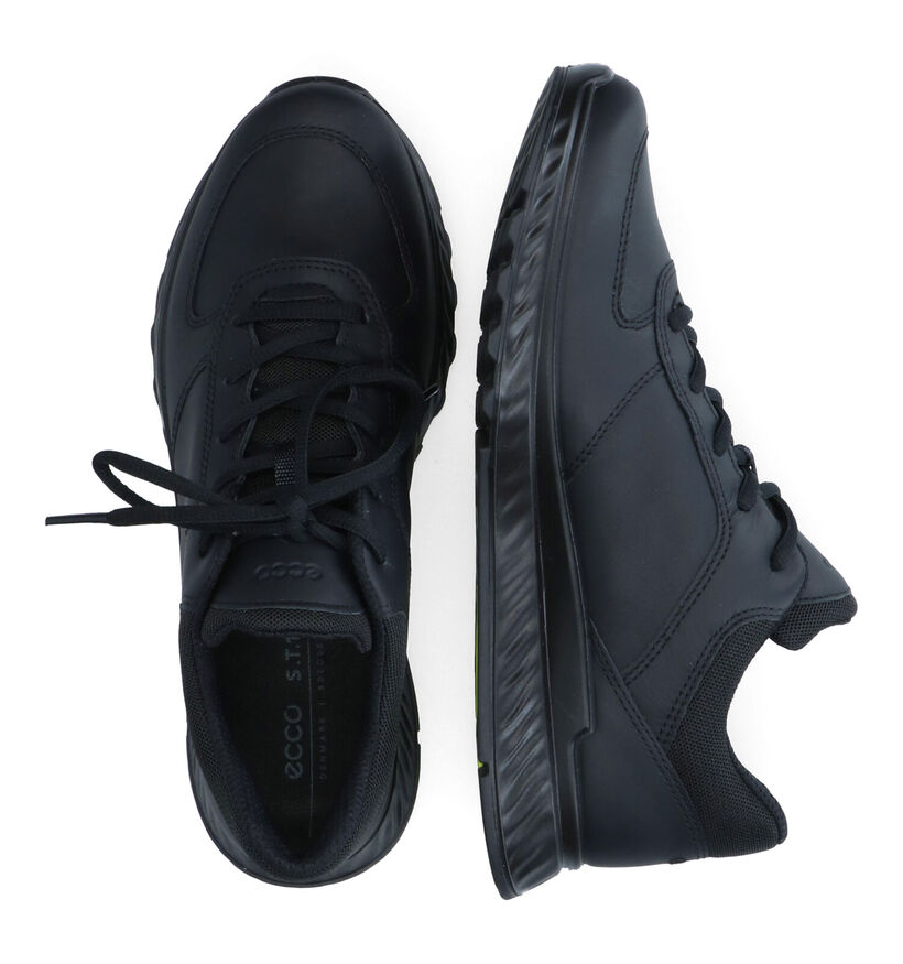 ECCO Exostride Chaussures à lacets en Noir pour femmes (314898) - pour semelles orthopédiques