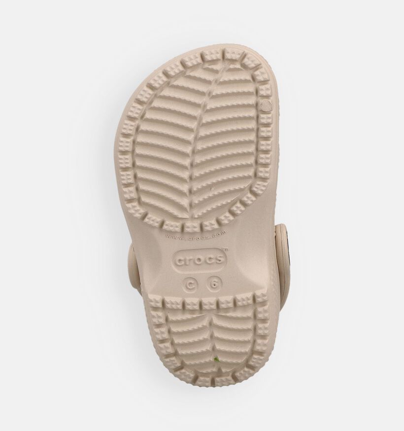 Crocs Classic Clog Nu-pieds en Beige pour filles, gar&ccedil;ons (371015)