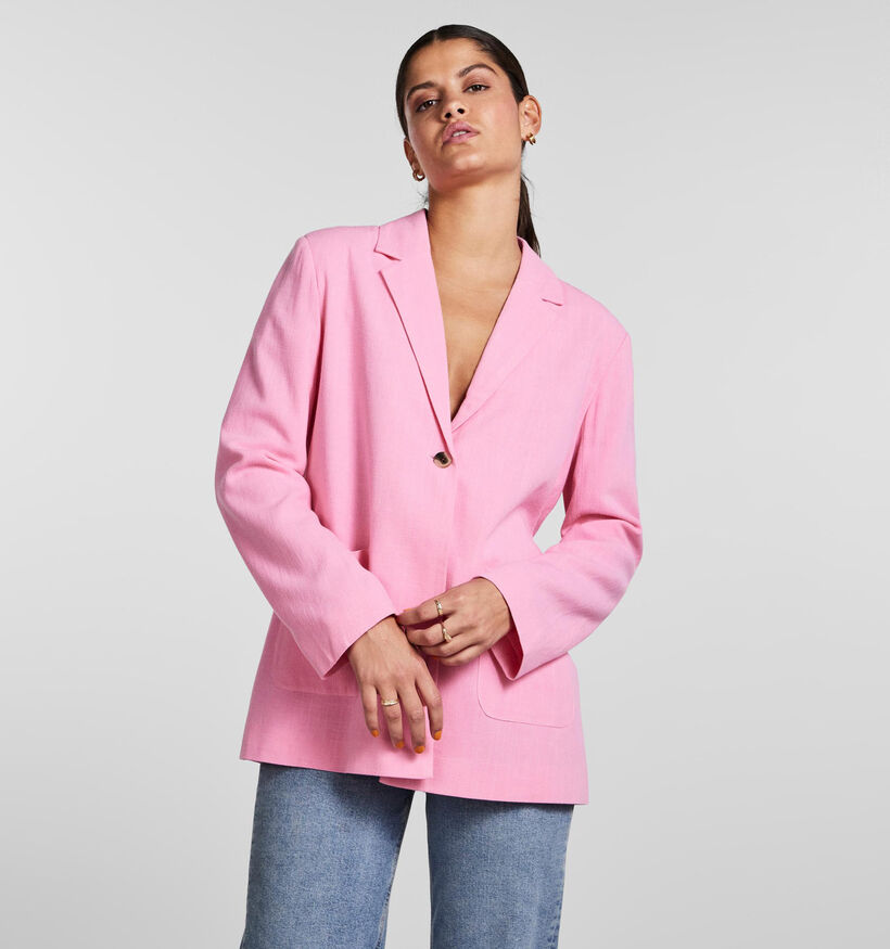 Pieces Vinsty Blazer oversized en Rose pour femmes (326802)