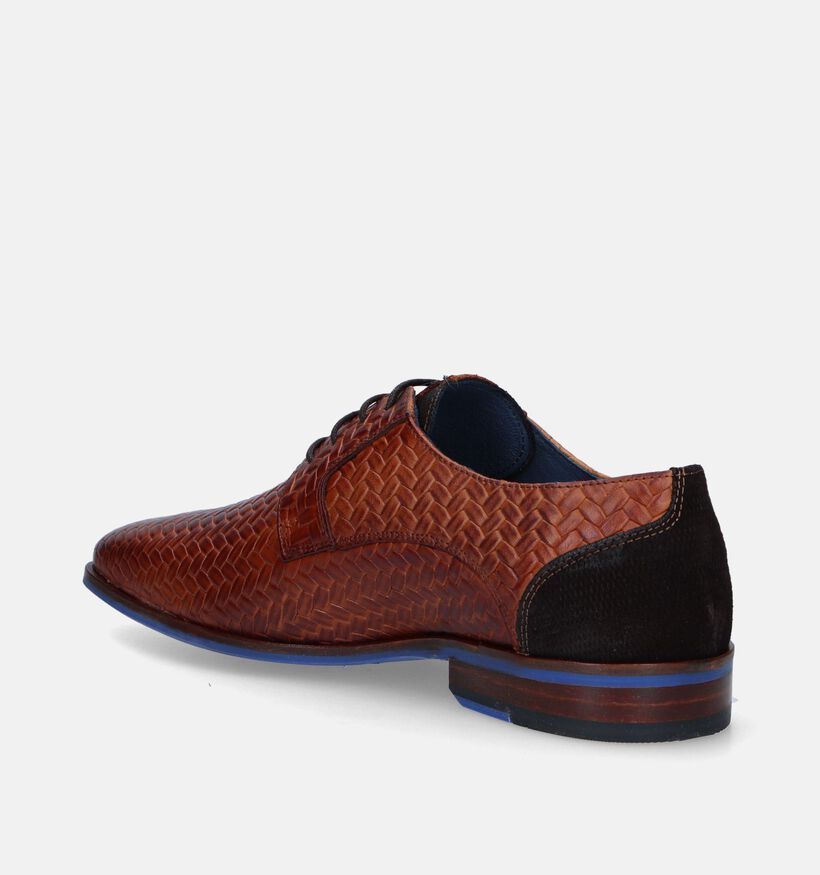 Berkelmans Oulton Chaussures habillées en Cognac pour hommes (341303) - pour semelles orthopédiques