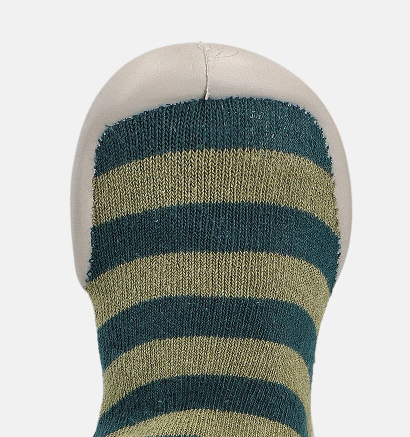 Coll&eacute;gien Pantoufles ferm&eacute;es en Vert kaki pour filles, gar&ccedil;ons (364990) - pour semelles orthop&eacute;diques
