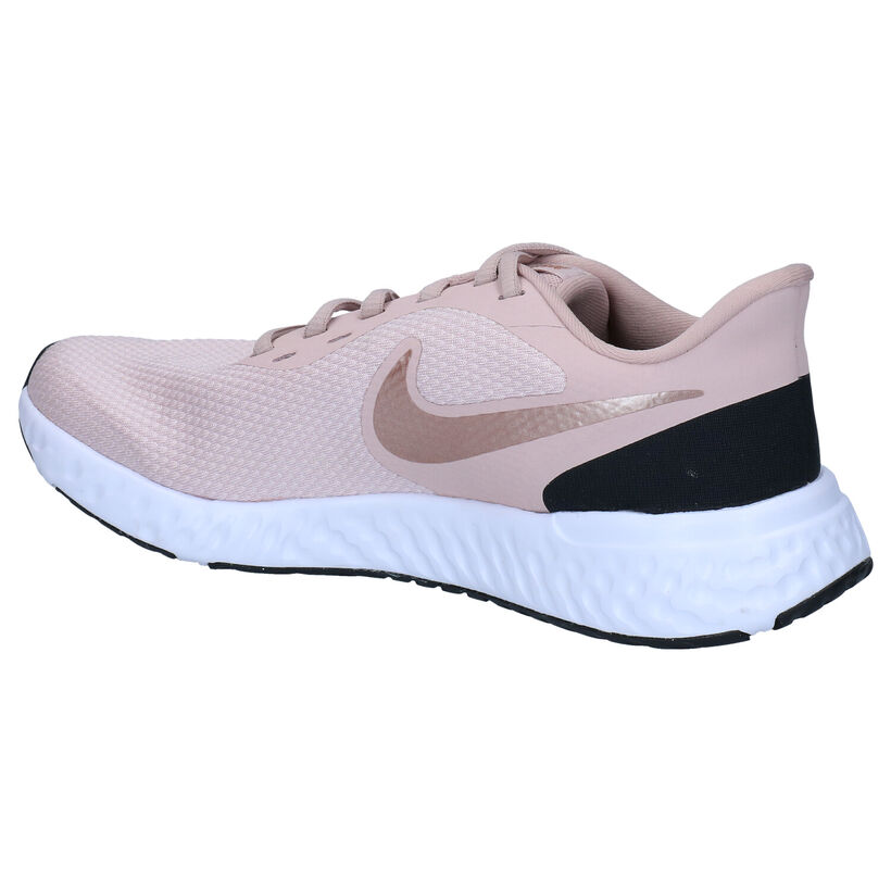 Nike Revolution 5 Zwarte Sneakers in kunstleer (290920)