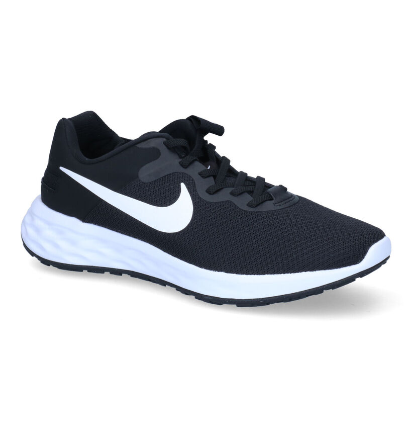 Nike Revolution 6 Flyease Zwarte Sneakers in stof (302743)