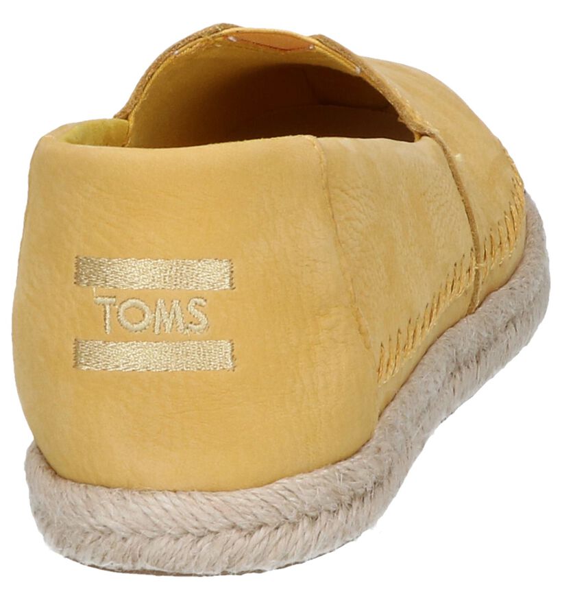 Toms Espadrilles en Jaune en nubuck (242032)