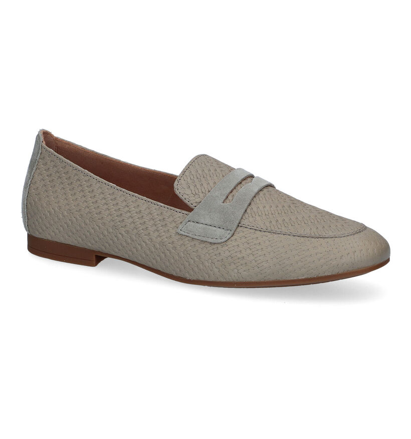 Gabor Groene Loafers in leer (306744)