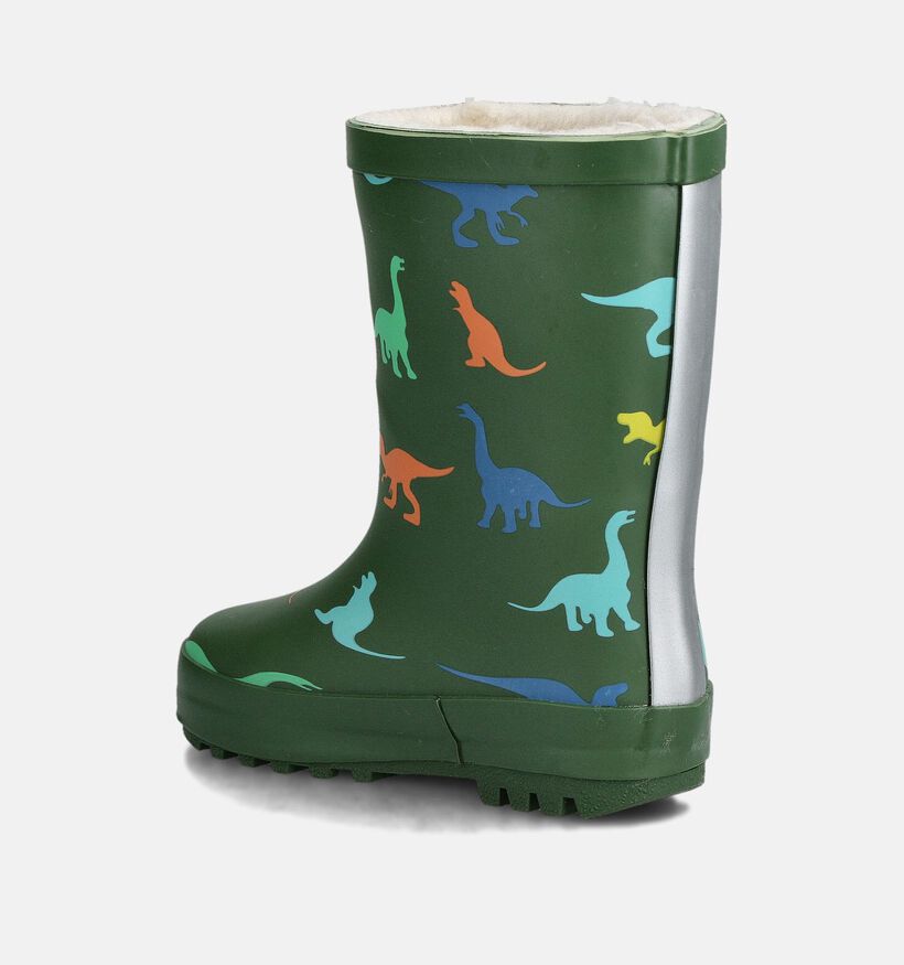 Xplor Rainboot Groene Gevoerde Regenlaarzen Dino's voor meisjes, jongens (360159) - geschikt voor steunzolen