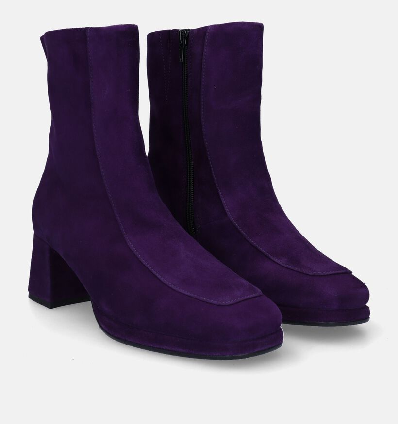 Comfort Bottines à talons en Violet foncé pour femmes (332502)