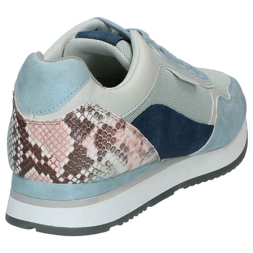 Youh! Baskets casual en Bleu clair en simili cuir (285296)