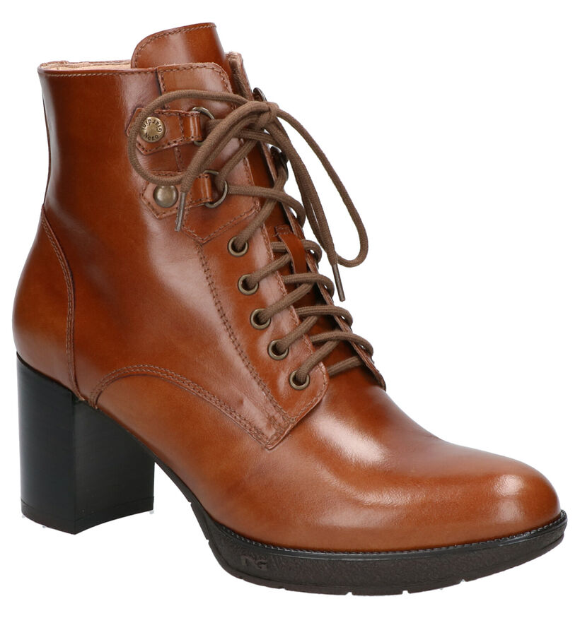 NeroGiardini Bottines à lacets en Cognac en cuir (259787)