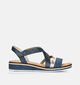 Rieker Blauwe Sandalen met sleehak voor dames (354927)