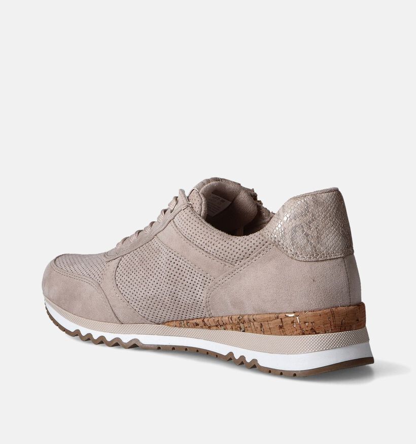 Marco Tozzi Beige Veterschoenen voor dames (352533) - geschikt voor steunzolen