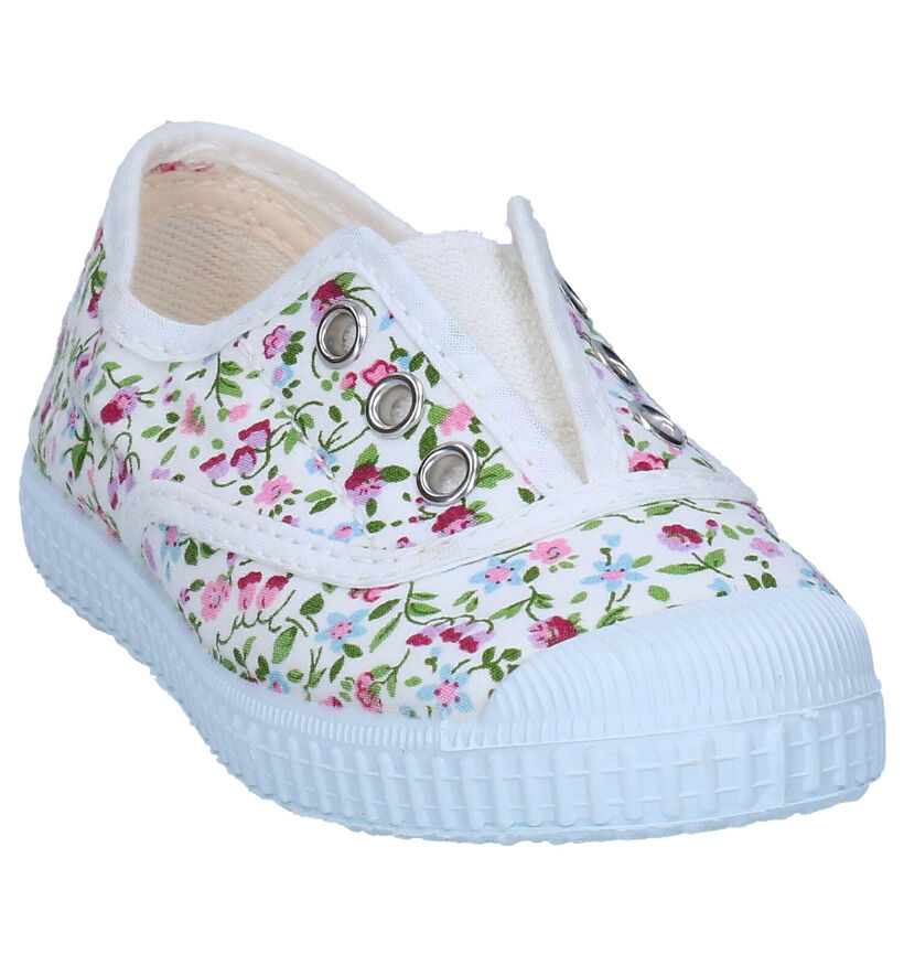 Cienta Witte Slip-on sneakers voor meisjes (348702) - geschikt voor steunzolen