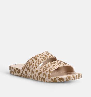 Freedom Moses Nu-pieds Beige/Or/Or rose