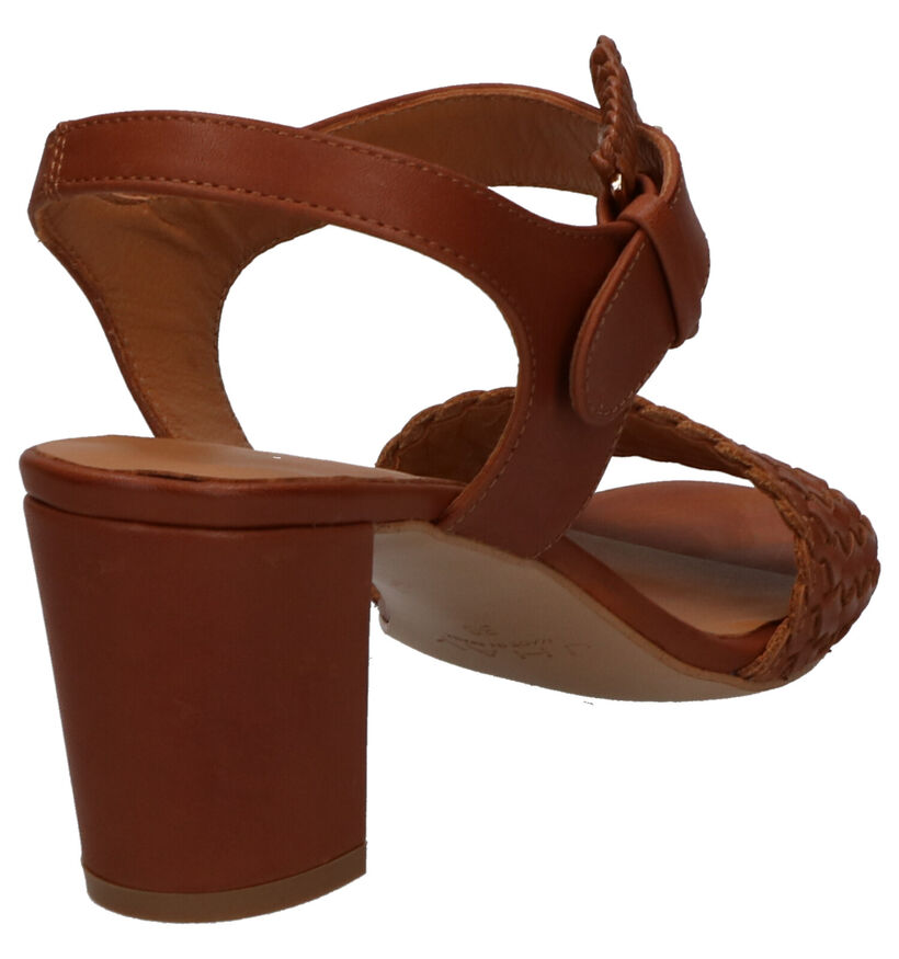 JHay Cognac Sandalen in leer (273122)