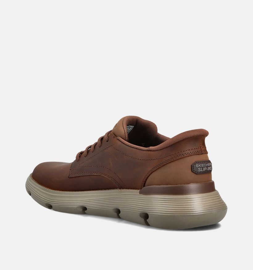 Skechers Garza Chaussures plates en Marron pour hommes (359768) - pour semelles orthopédiques