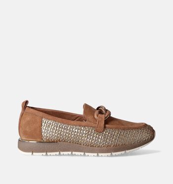 Chaussures à enfiler cognac