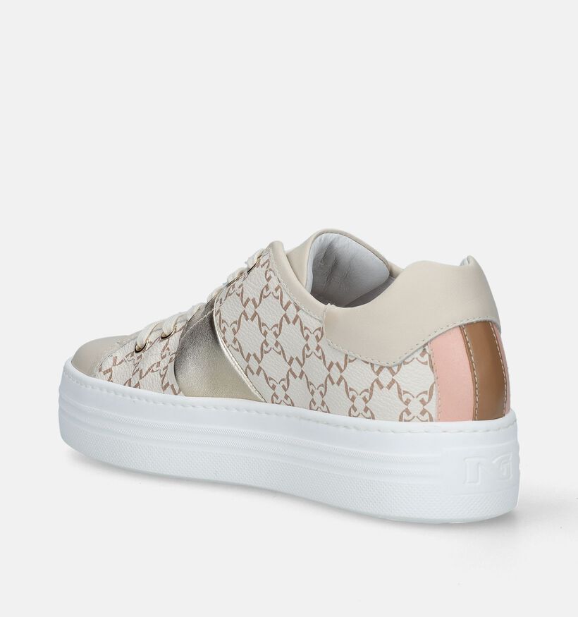 NeroGiardini Beige Sneakers voor dames (339531) - geschikt voor steunzolen